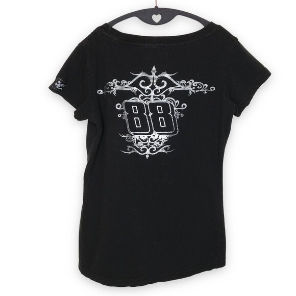 Chase Authentics Speed Diva Dale Earnhardt Jr 88 Black T Shirt Women Medium - Picture 2 of 11